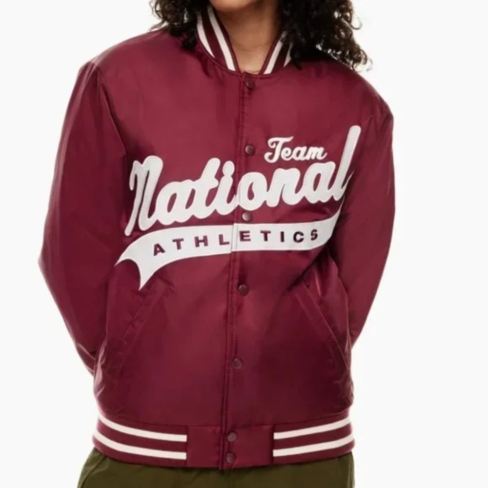 Aritzia- TNA Stadium Jacket in Red